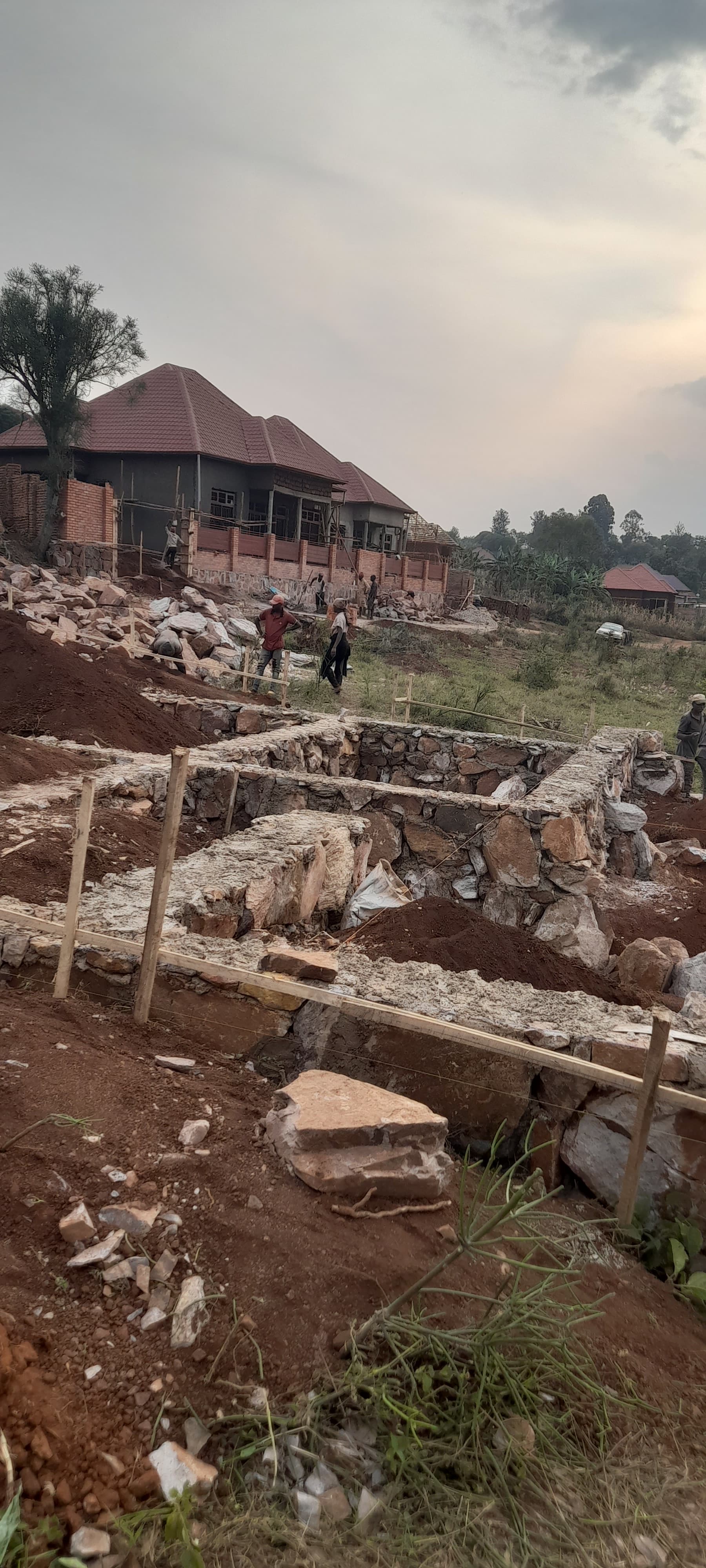 Site preparation & stone foundations
